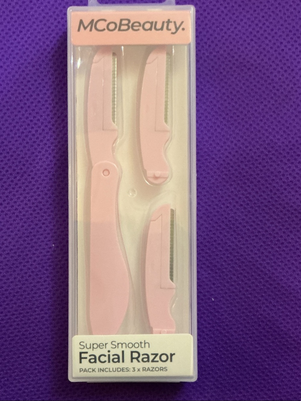 MCoBeauty Pink Super Smooth Facial Razor - 3 Pack